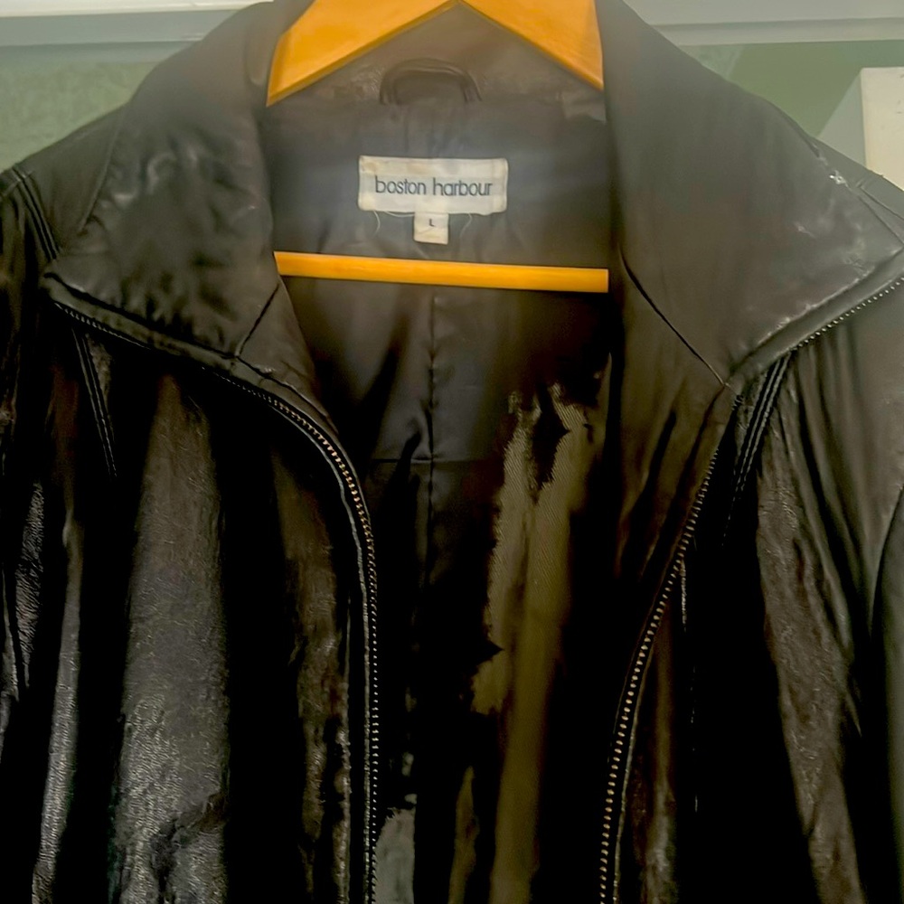 Boston harbor Leather Jacket